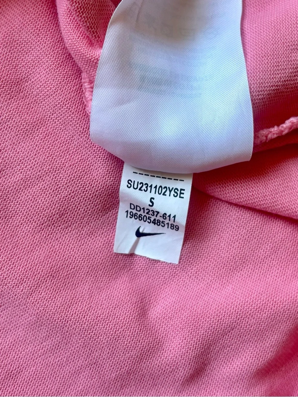 Nike size worn